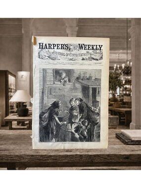 1877 Sol Eytinge Jr The Gossips Original Harper’s Weekly Victorian Engraving